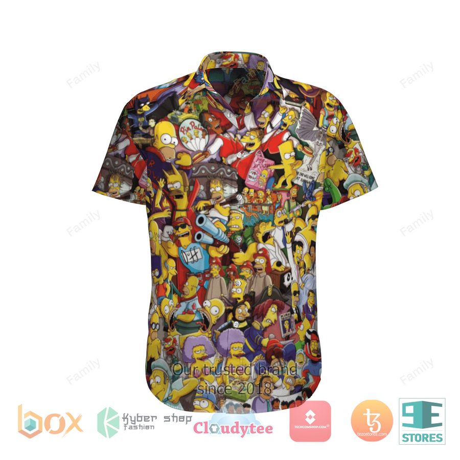 The Simpsons 3d illusion Hawaiian Shirt