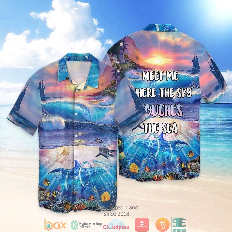 The Skipper’s Three Hour Tour Cyan blue Hawaian Summer Outfit