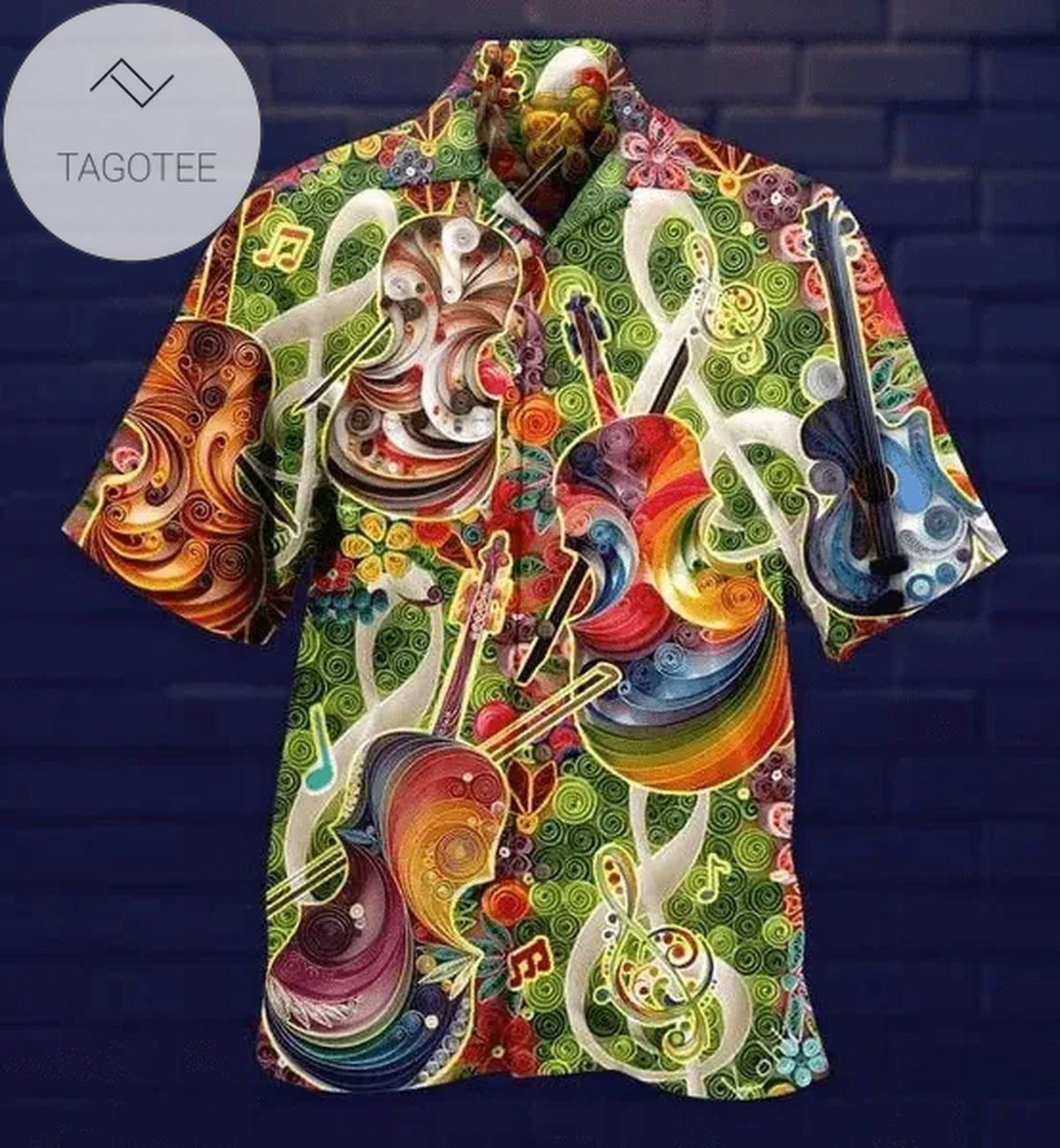 The Sound Of Silence For Men And Women Graphic Print Short Sleeve Hawaiian Casual Shirt