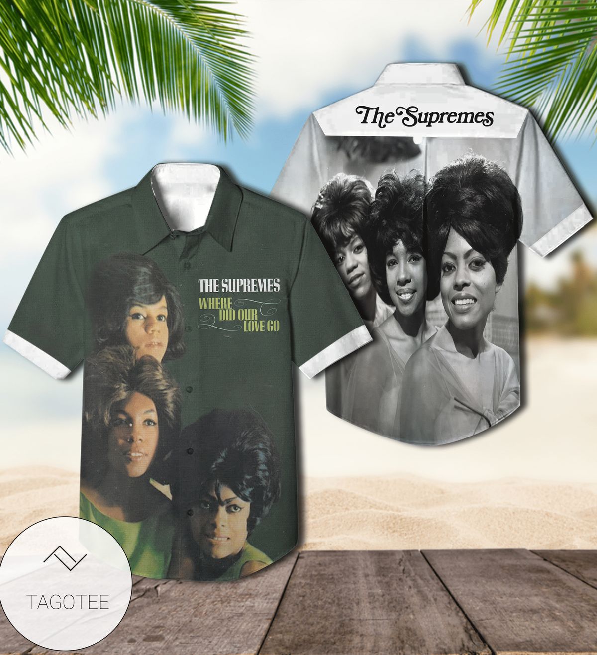 The Supremes Sing Holland-dozier-holland Album Cover Hawaiian Shirt