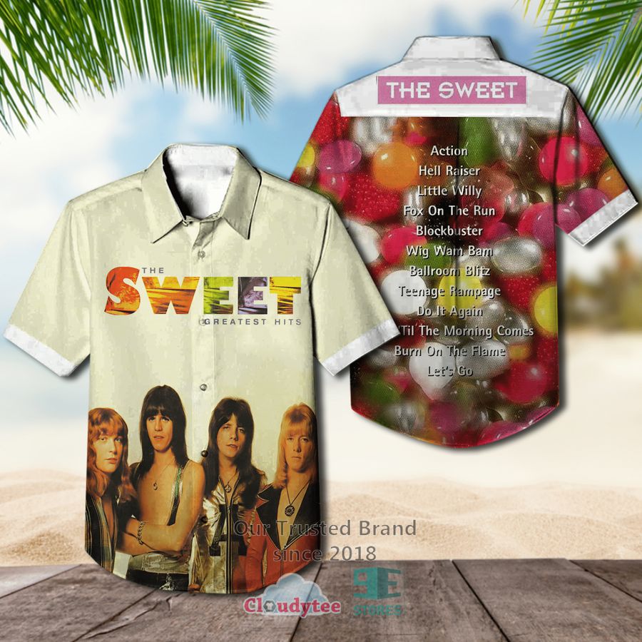 The Sweet Band Desolation Boulevard Album Hawaiian Shirt