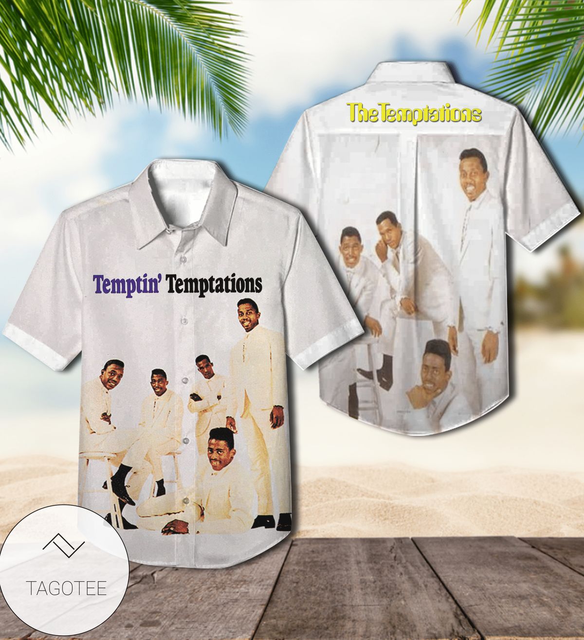 The Temptations With A Lot O’ Soul Album Cover Hawaiian Shirt