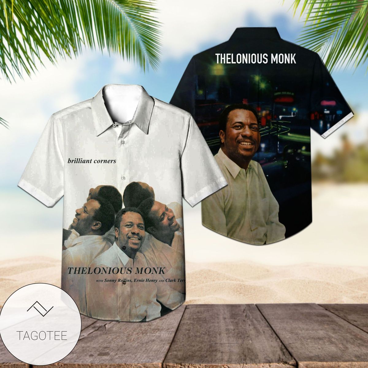 Thelonious Monk Misterioso Album Cover Hawaiian Shirt