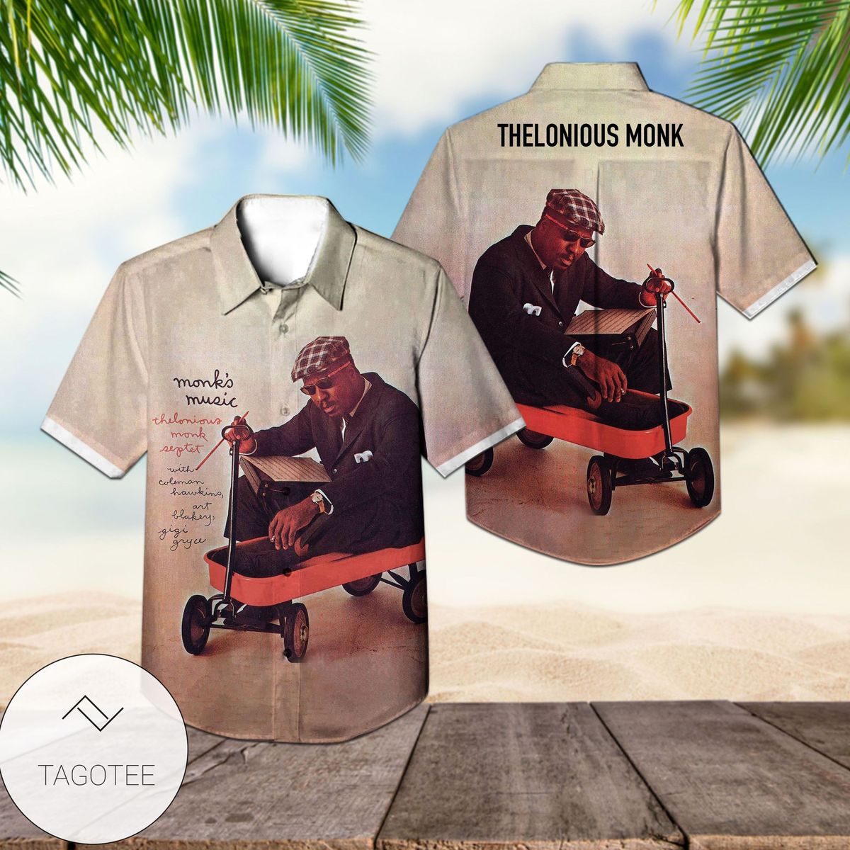 Thelonious Monk Solo Monk Album Cover Hawaiian Shirt