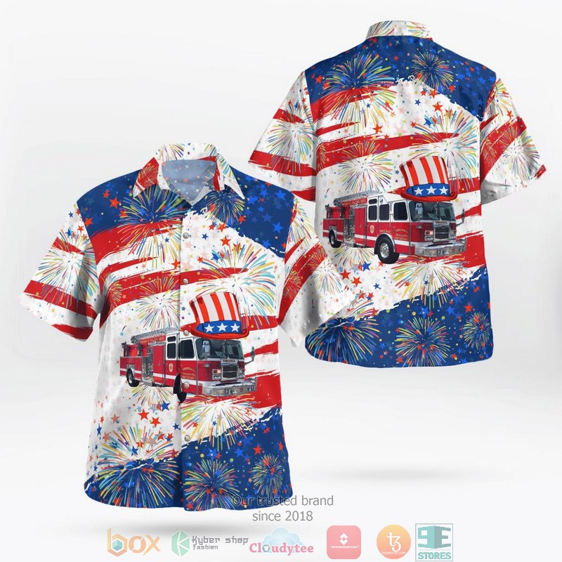 Theressa Volunteer Fire Department Theressa Florida Hawaiian shirt