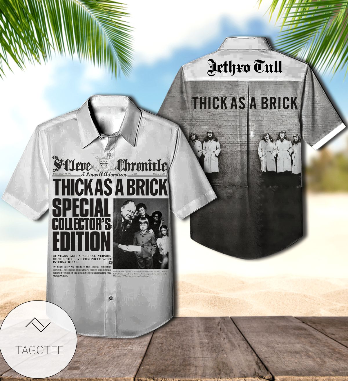 Thick As A Brick Original Recording Jethro Tull Hawaiian Shirt