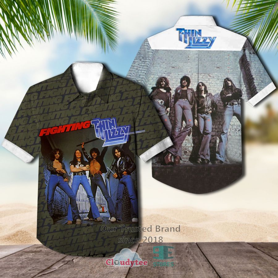 Thin Lizzy band Chinatown Album Cover Hawaiian Shirt