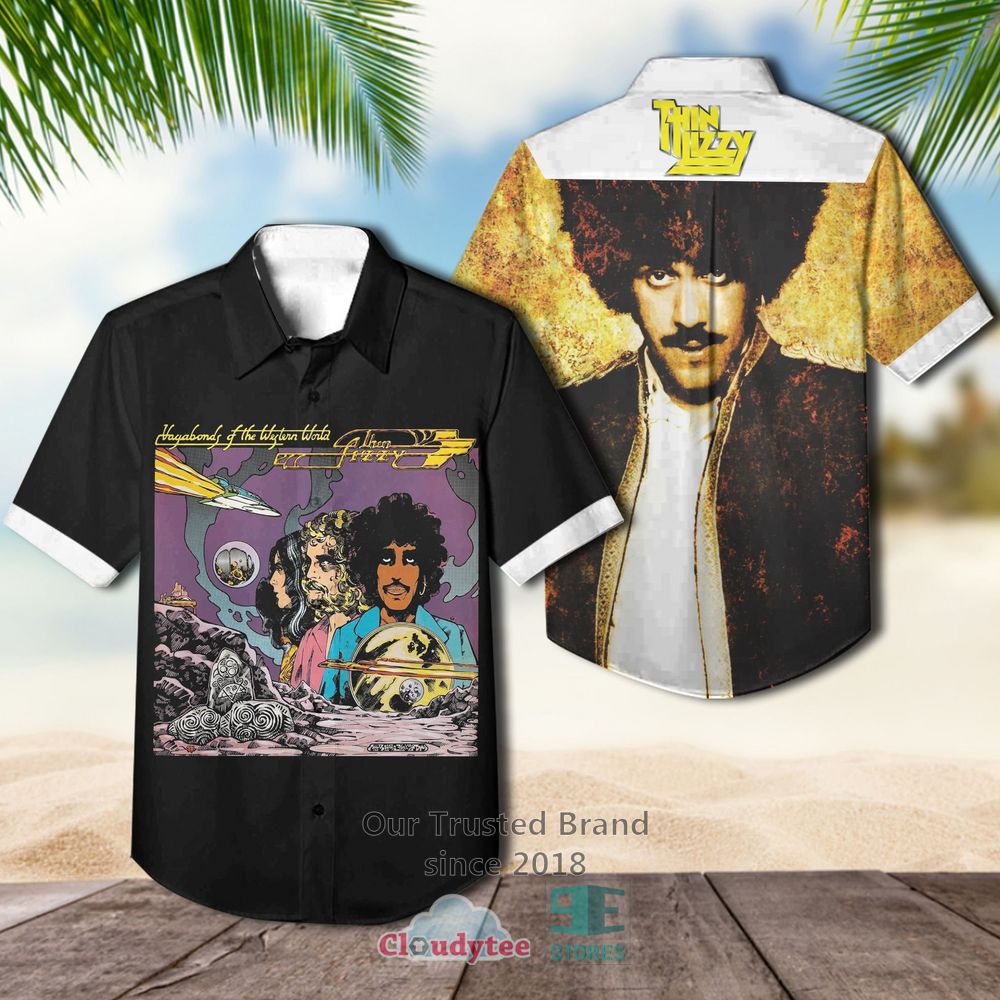 Thin Lizzy Thunder and Lightning Casual Hawaiian Shirt