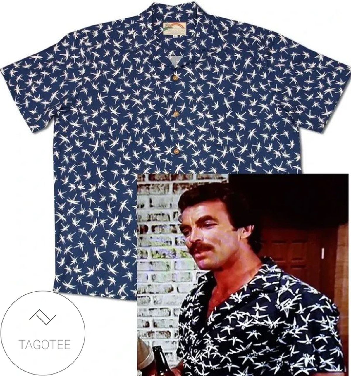 Thomas Magnum Tom Selleck In Magnum Ver 1 Summer Hawaiian Beach Shirt