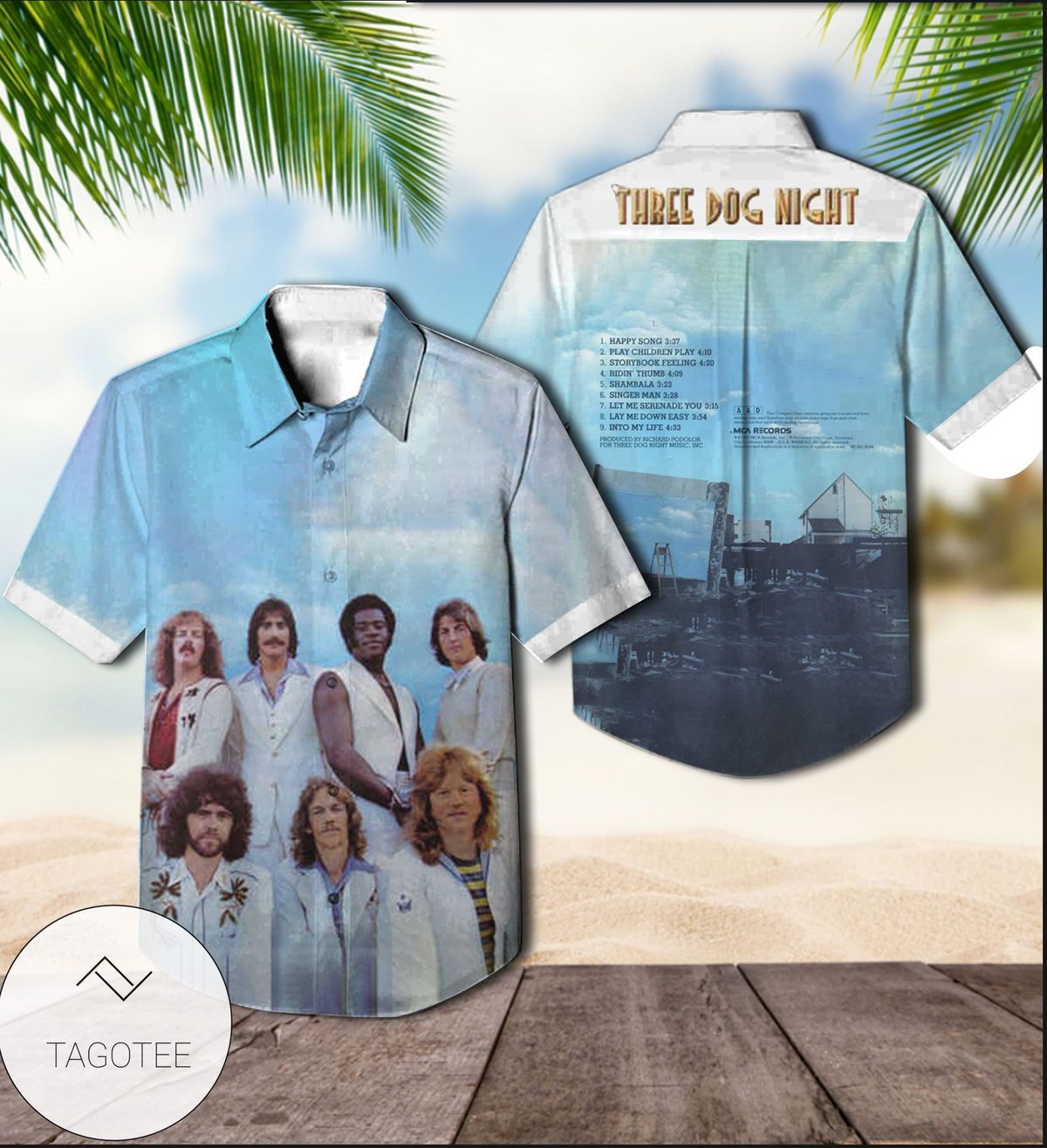 Three Dog Night Captured Live At The Forum Hawaiian Shirt