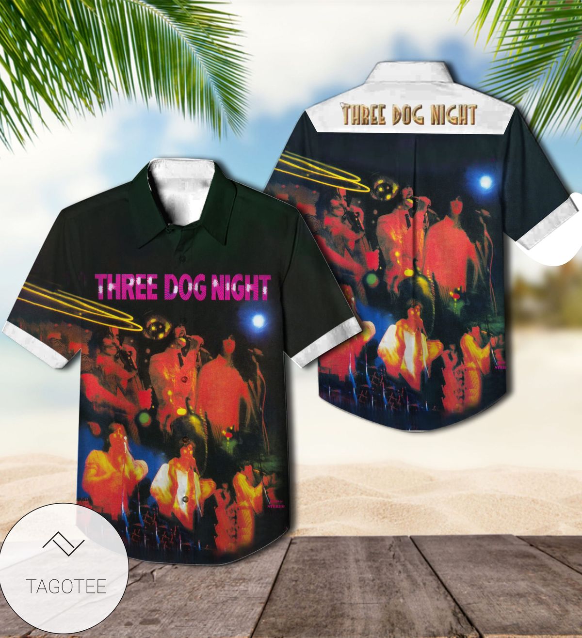 Three Dog Night Suitable For Framing Album Cover Hawaiian Shirt