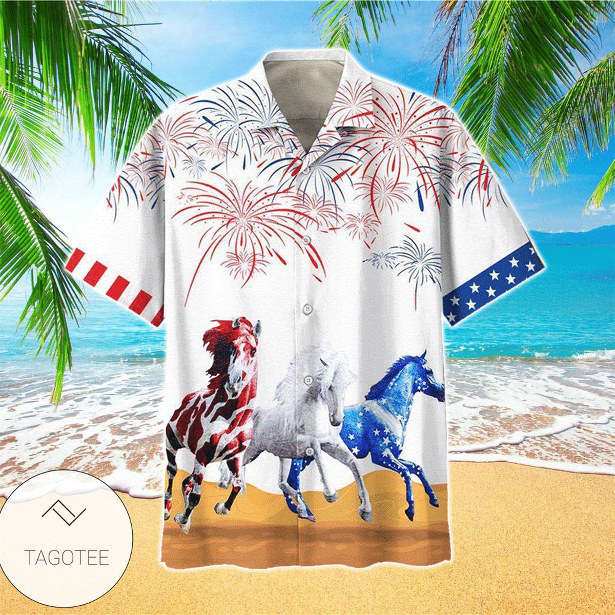 Throat Punch Graphic Print Short Sleeve Hawaiian Casual Shirt