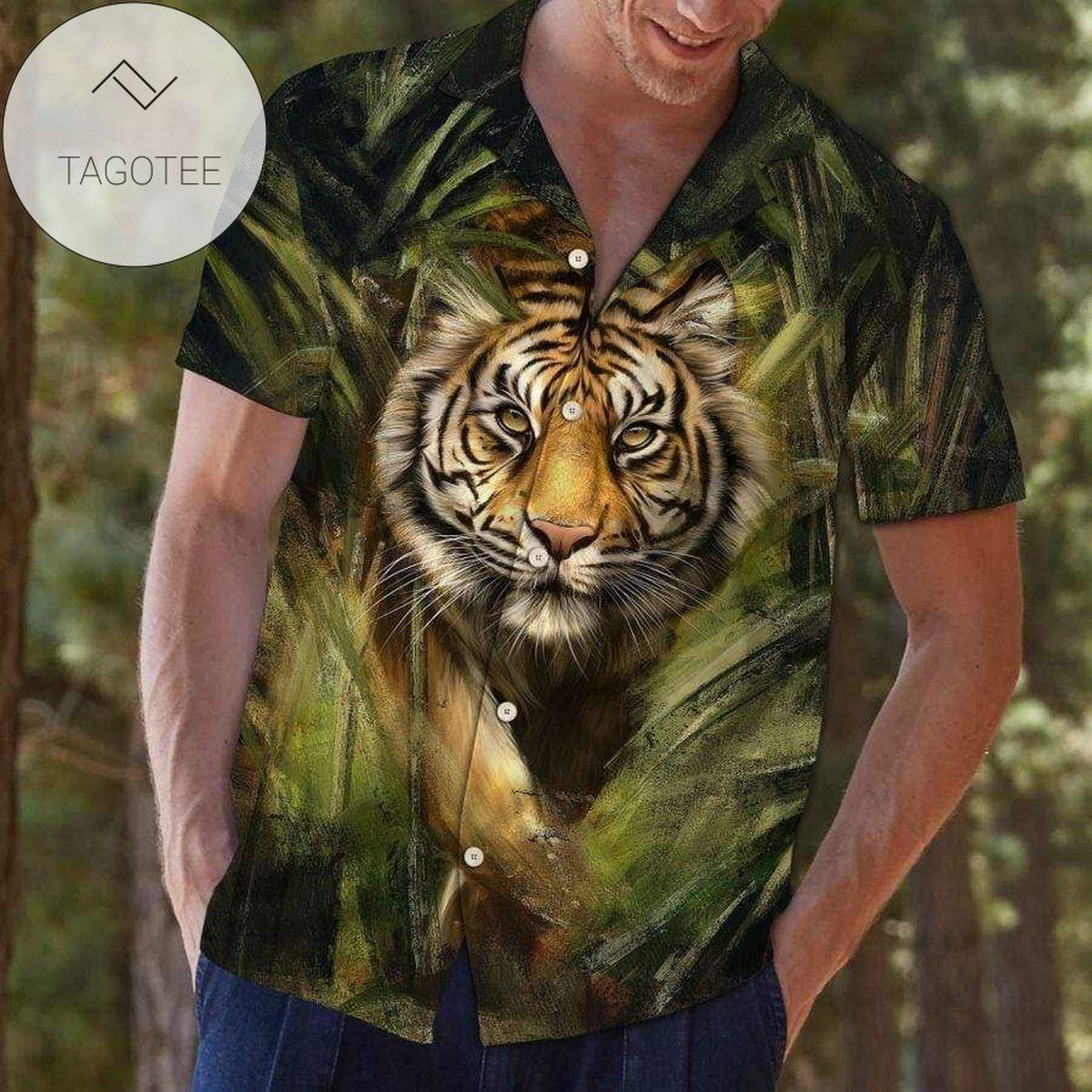 Tiger So Cool Hawaiian Shirt Summer Button Up Shirt For Men Hawaiian Summer Trends Shirt 2020