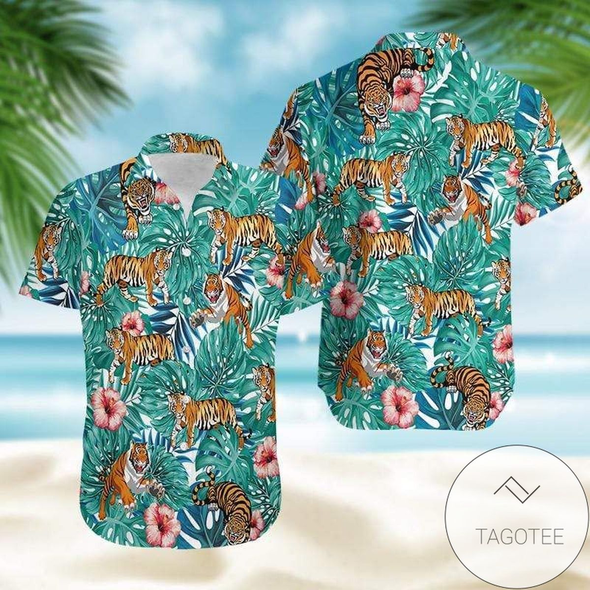 Tiger Tropical Hawaii Shirt