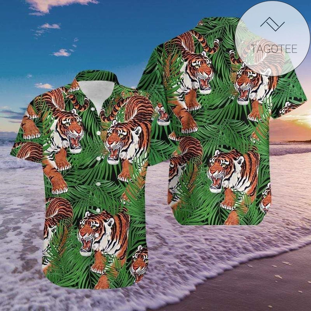 Tiger Tropical Hawaii Shirt