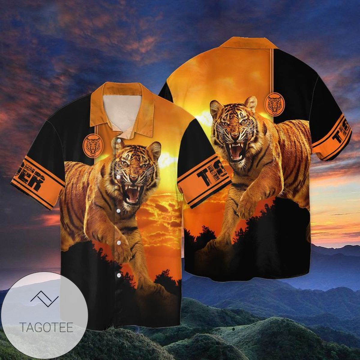 Tigger Cartoon Winnie The Pooh For men And Women Graphic Print Short Sleeve Hawaiian Casual Shirt