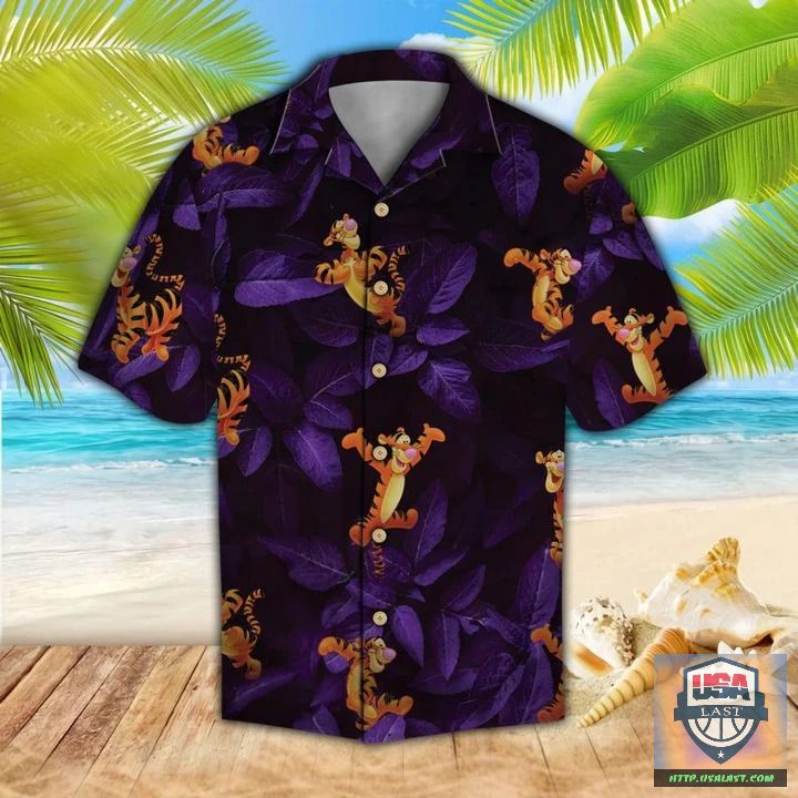 Tigger Tiger Cartoon Hawaiian Shirts Beach Shorts