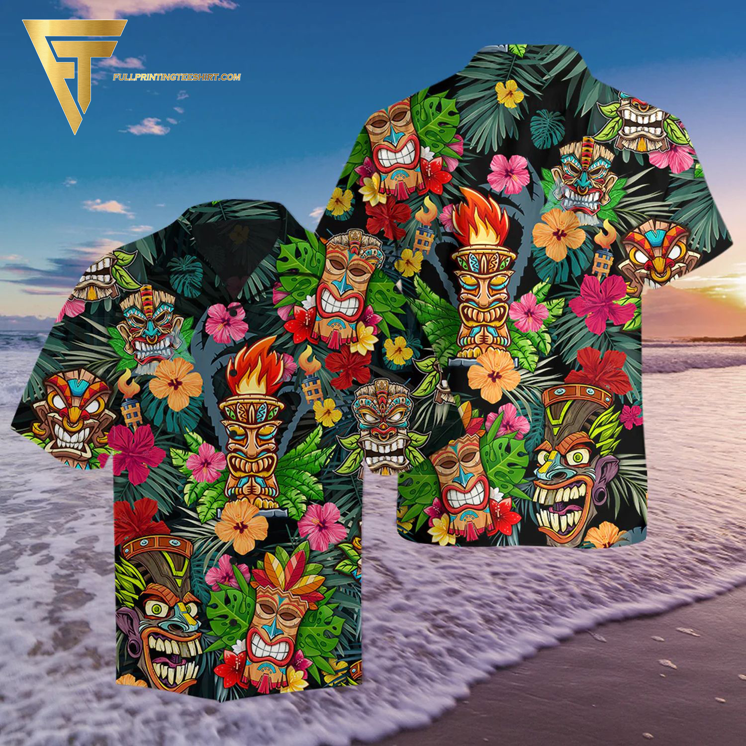 Thunderbirds Air Show 4th July All Over Print Hawaiian Shirt