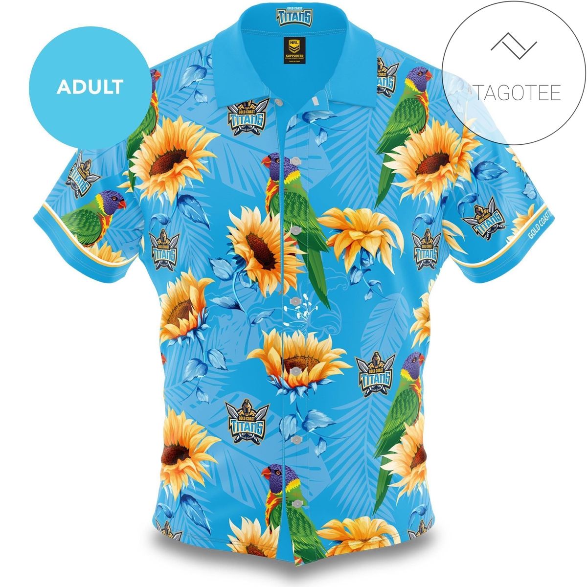 Titans Hawaiian 3d T Shirt Print Full Nrl Professional Australian Football League Football Team