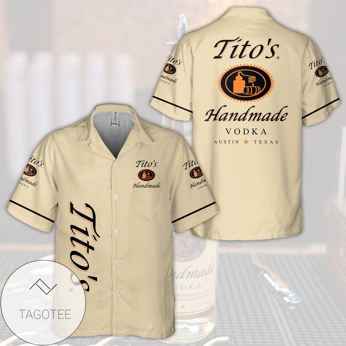 Tito’s Handmade Vodka All Over Print 3D Hawaiian Shirt