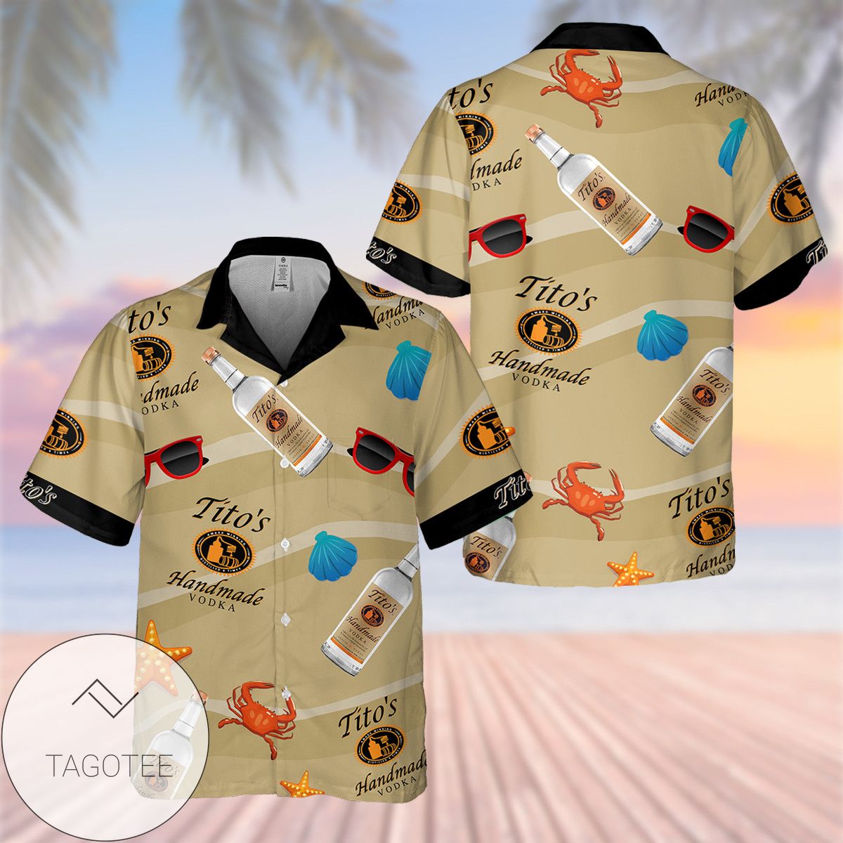 Tito’s Handmade Vodka Baby Yoda Hawaiian Shirt