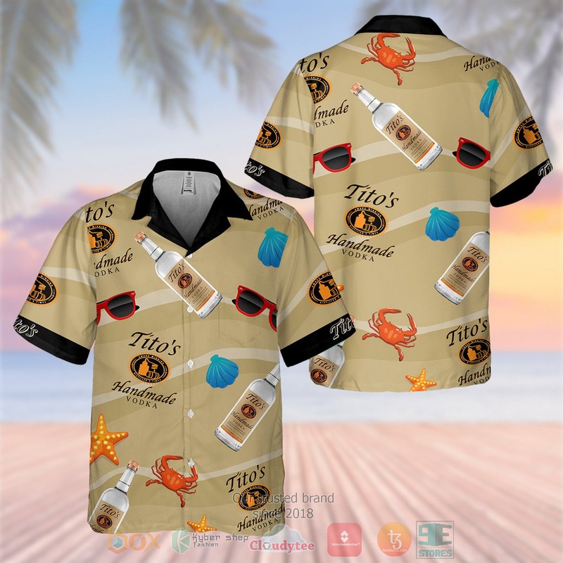 Tito’s Handmade Vodka Coconut island Hawaiian Shirt