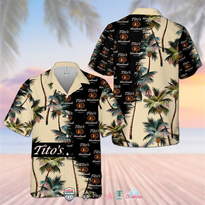 Tito’s Handmade Vodka Hibiscus Custom Hawaiian Shirt