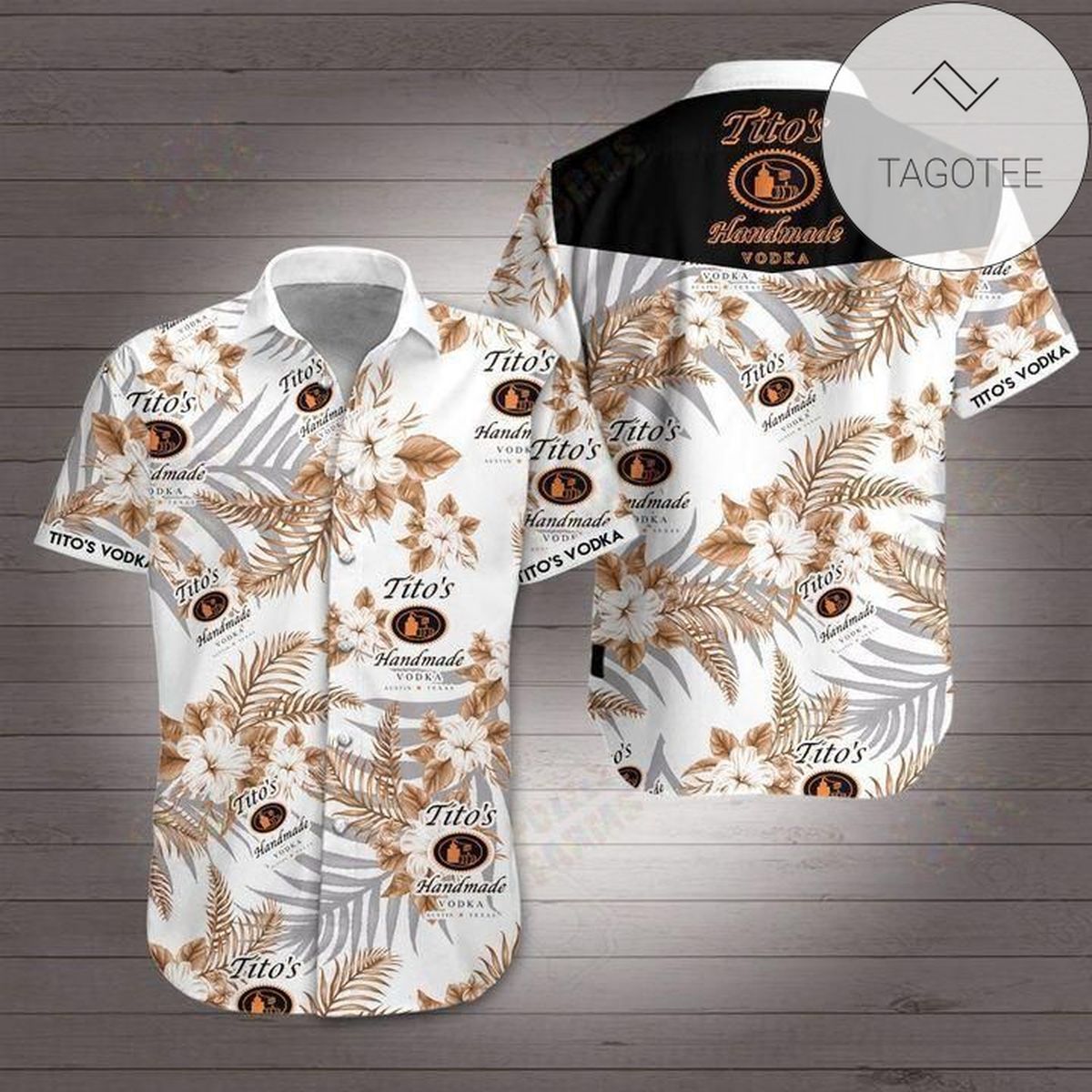 Titos Vodka Authentic Hawaiian Shirt 2022 Summer Button Up Shirt For Men Beach Wear Short Sleeve Authentic Hawaiian Shirt 2022