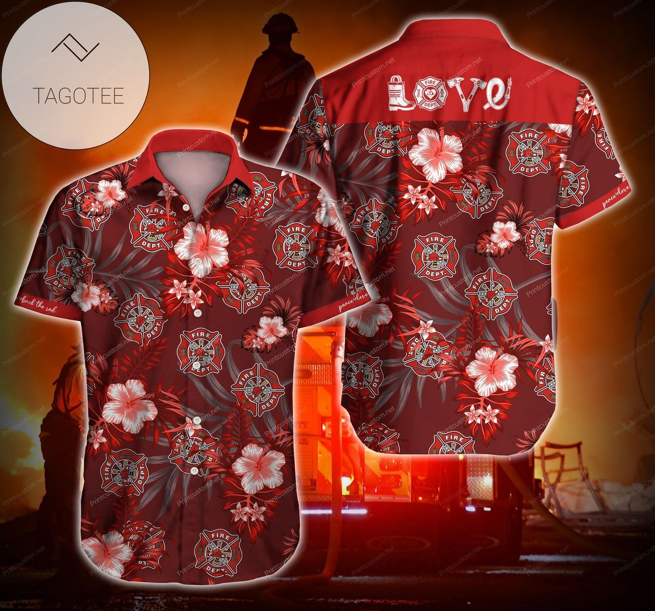 Tlab Firefighter Where My Hose At Authentic Hawaiian Shirt 2022