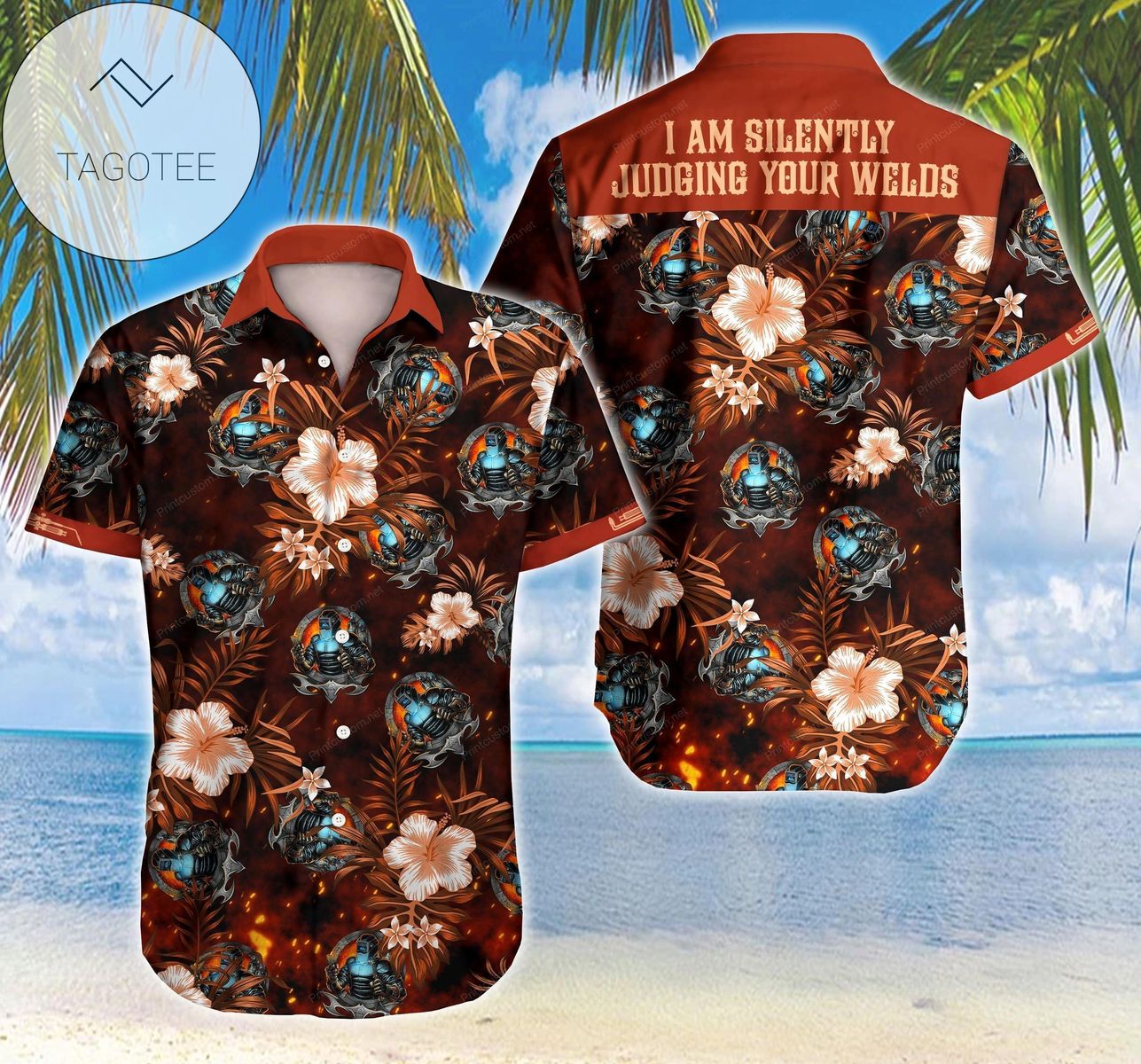 Tlab Welder I Look Better Authentic Hawaiian Shirt 2022