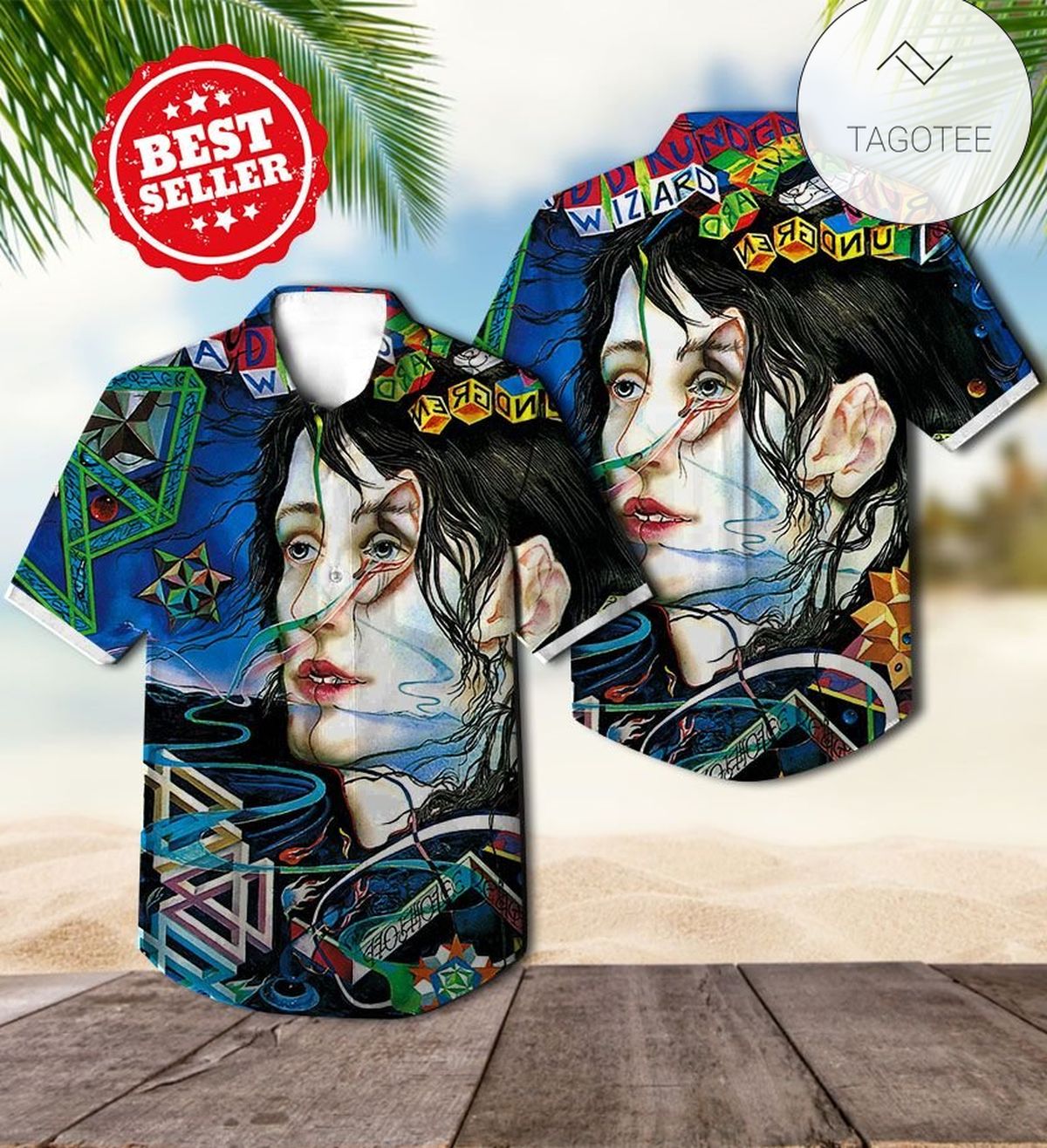 Todd Rundgren A Wizard A True Star Live Album Cover Hawaiian Shirt