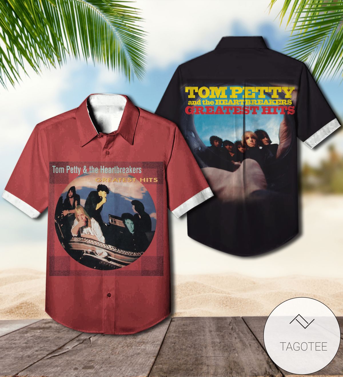 Tom Petty And The Heartbreakers Full Moon Fever Album Cover Hawaiian Shirt