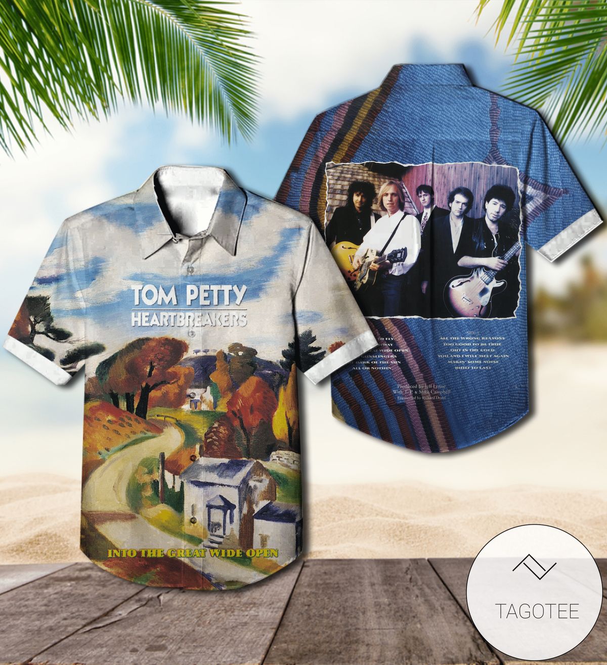 Tom Petty And The Heartbreakers Let Me Up Album Cover Hawaiian Shirt