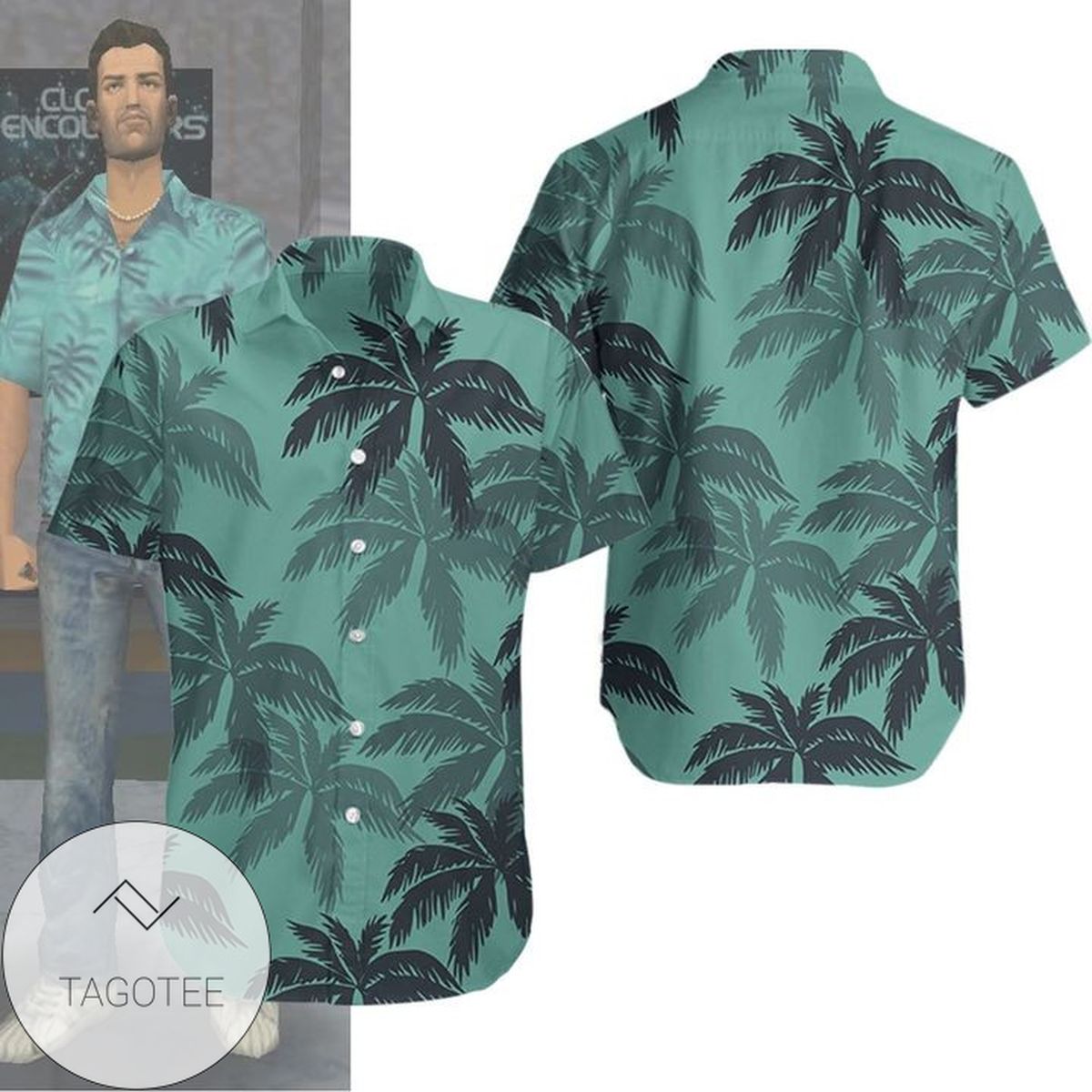 Tommy Vercetti Gta Coconut Authentic Hawaiian Shirt 2022s 3d V