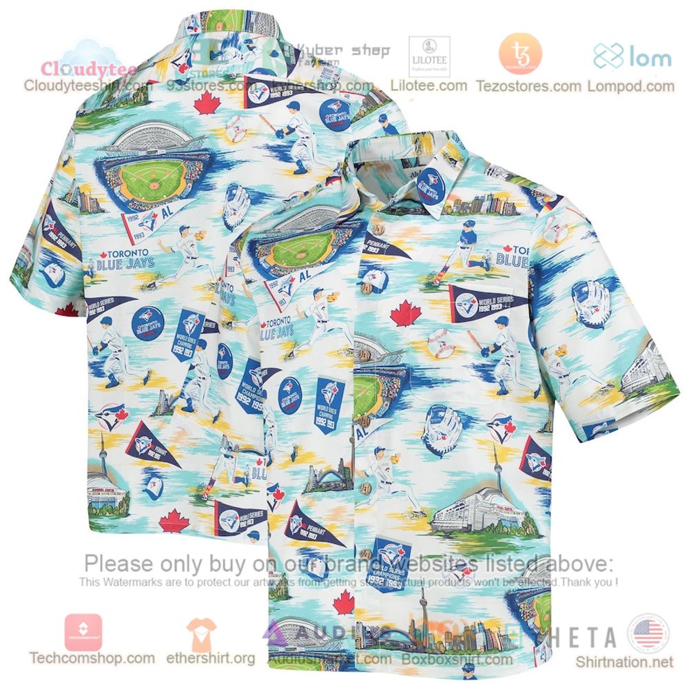 Toronto Blue Jays Reyn Spooner Scenic Button-Up Hawaiian Shirt