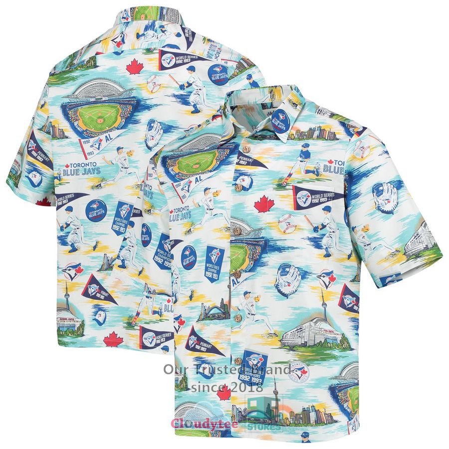 Toronto Blue Jays Reyn Spooner Scenic Royal Hawaiian Shirt