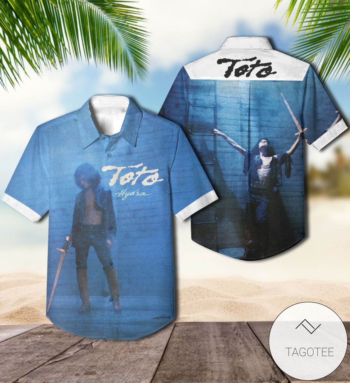 Toto Fahrenheit Album Cover Hawaiian Shirt