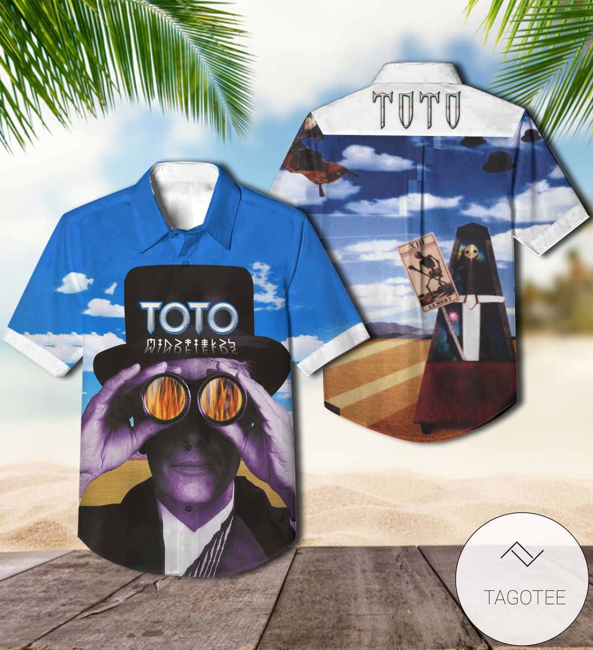 Toto Kingdom Of Desire Album Cover Hawaiian Shirt