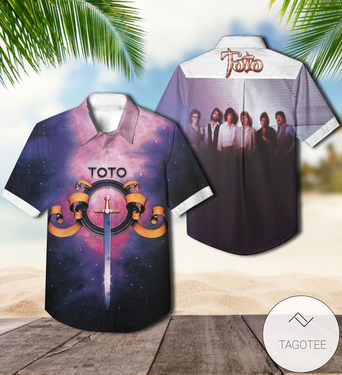 Toto The Seventh One Album Cover Hawaiian Shirt