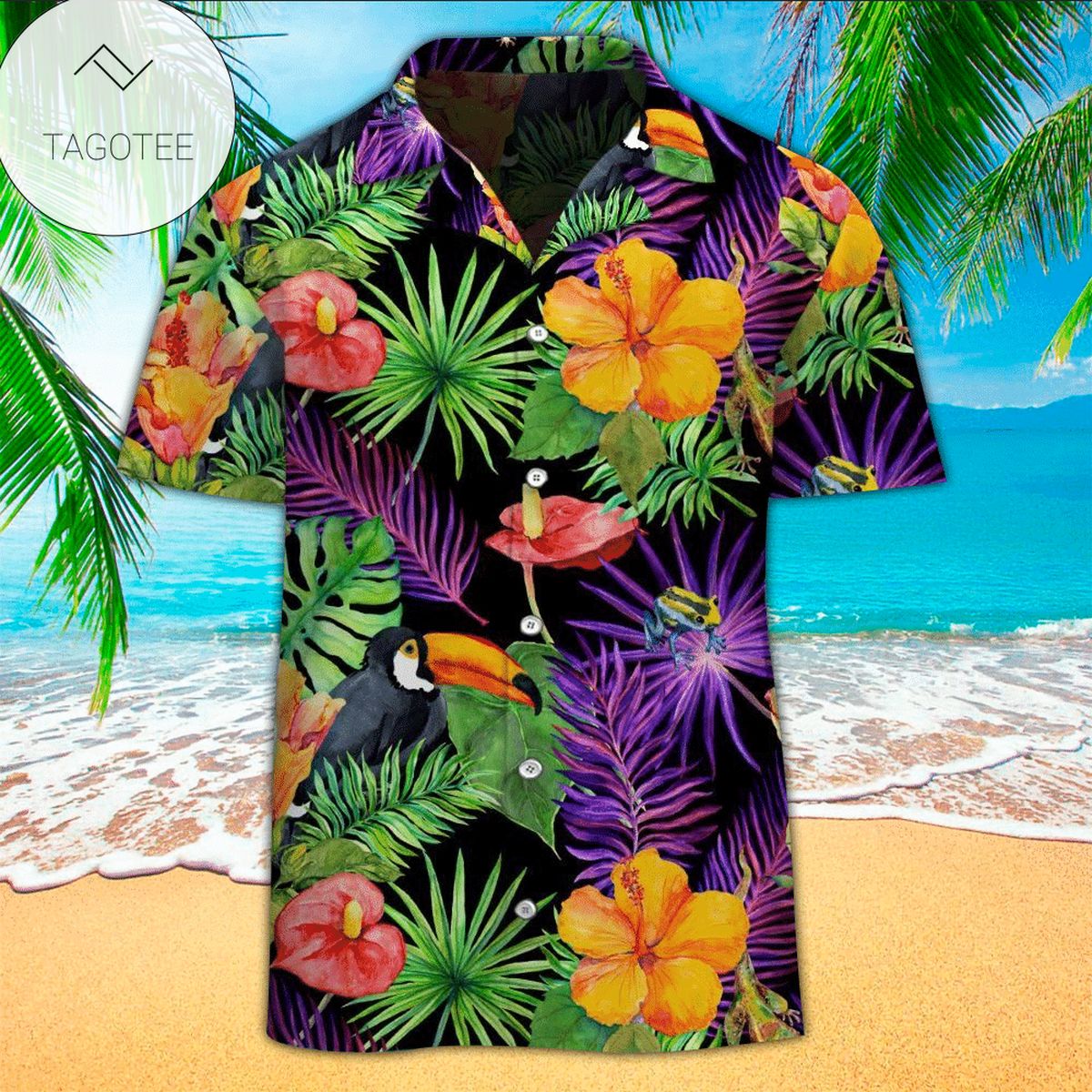 Toucan Bird Funny Unisex Tropical Hawaiian Shirts 3d 167hl