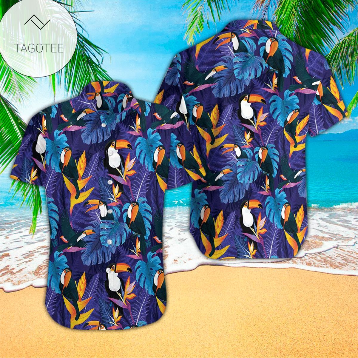 Toucan Hawaiian Shirt Toucan Button Up Shirt