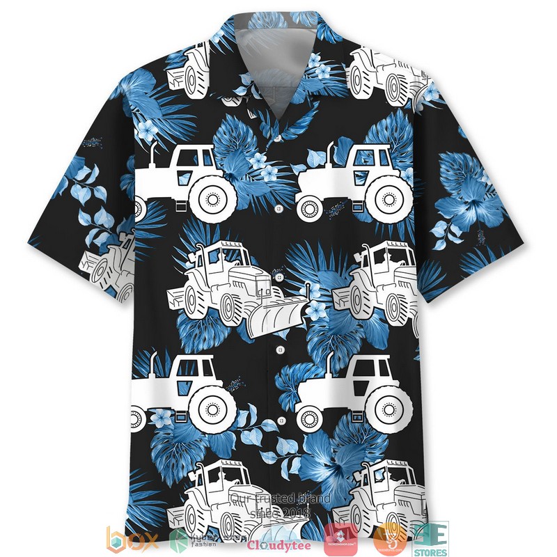 Tractor wheat pattern Hawaiian Shirt