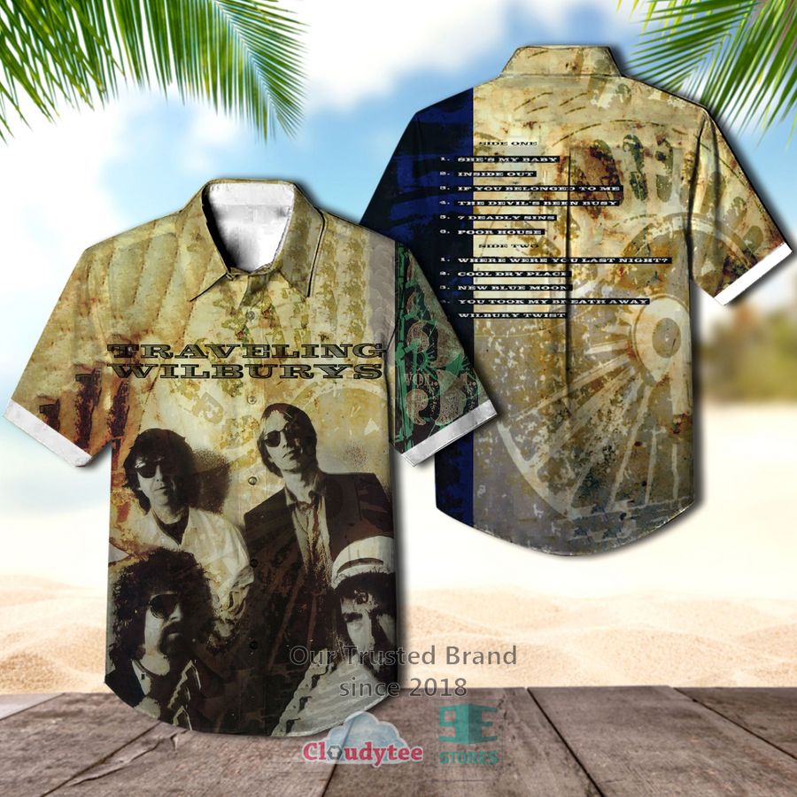 Traveling Wilburys Band Traveling Wilburys Vol. 1 Album Hawaiian Shirt