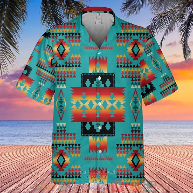 Tribes Pattern Native American Hawaiian shirt