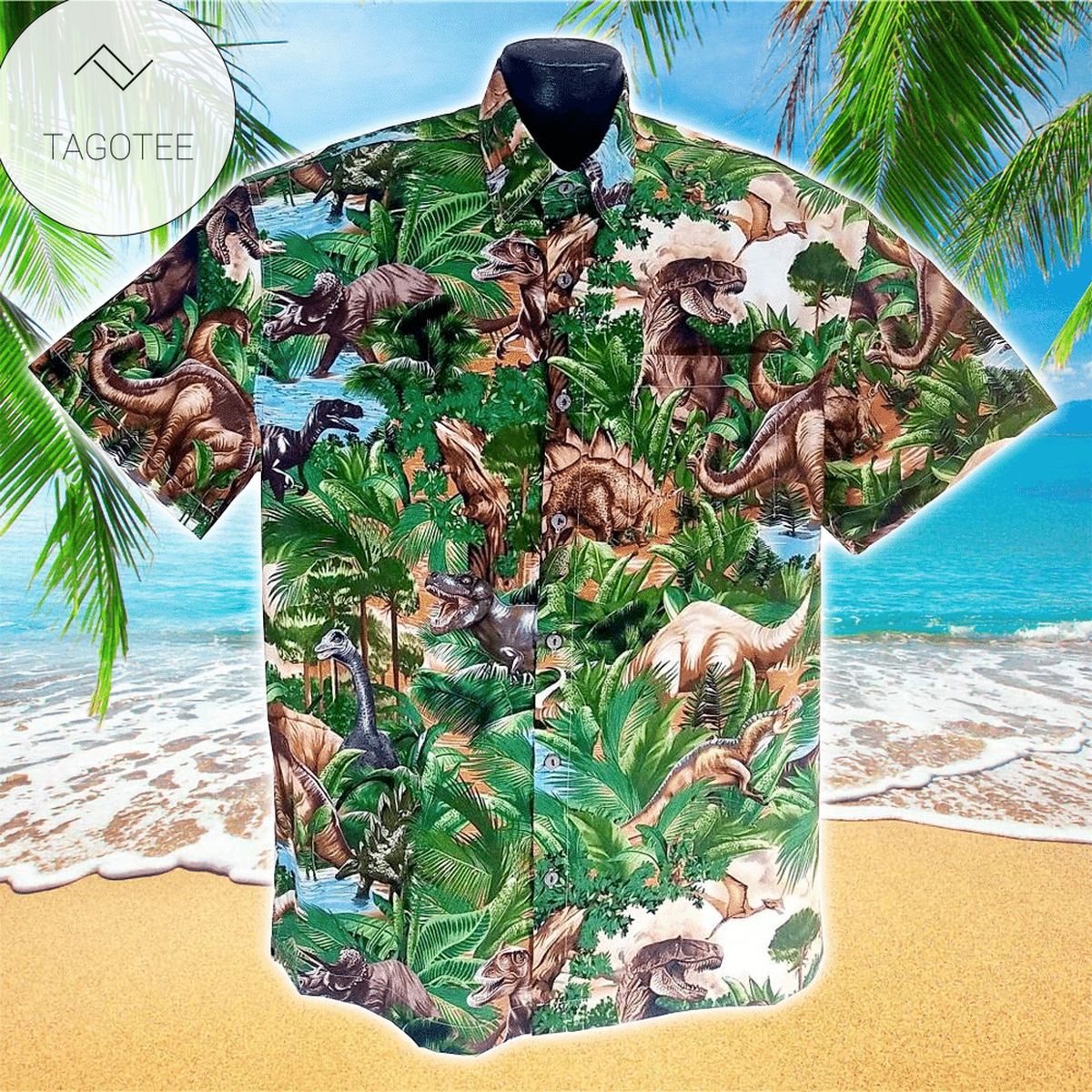 Triceratops Hawaiian Shirt Triceratops Apparel Lover