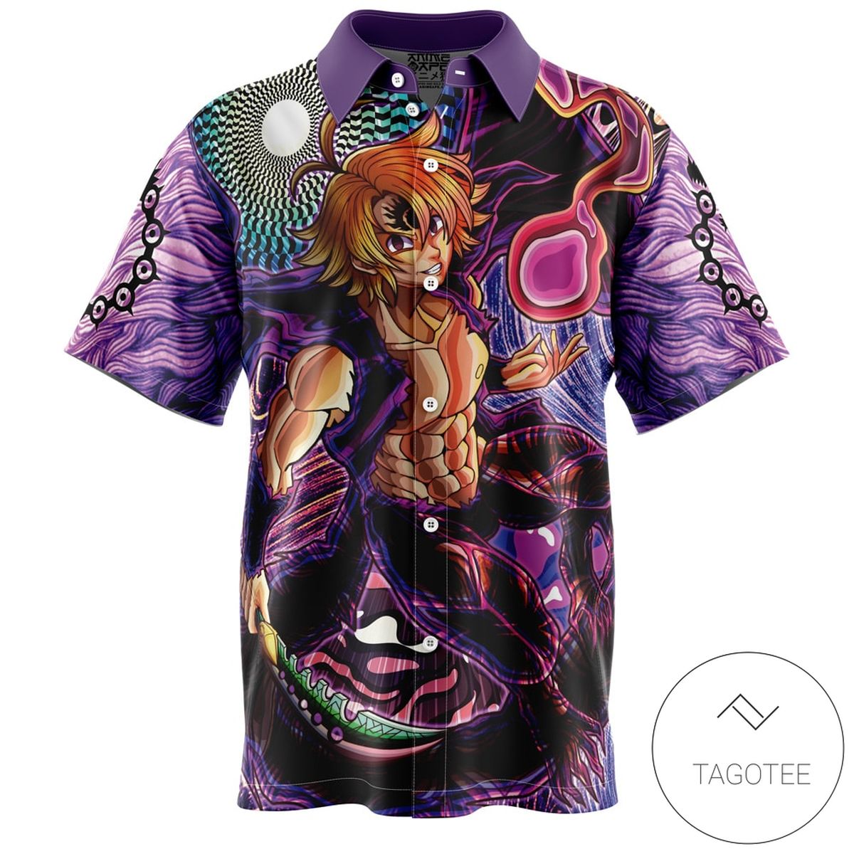 Trippy Monkey D. Luffy One Piece Hawaiian Shirt