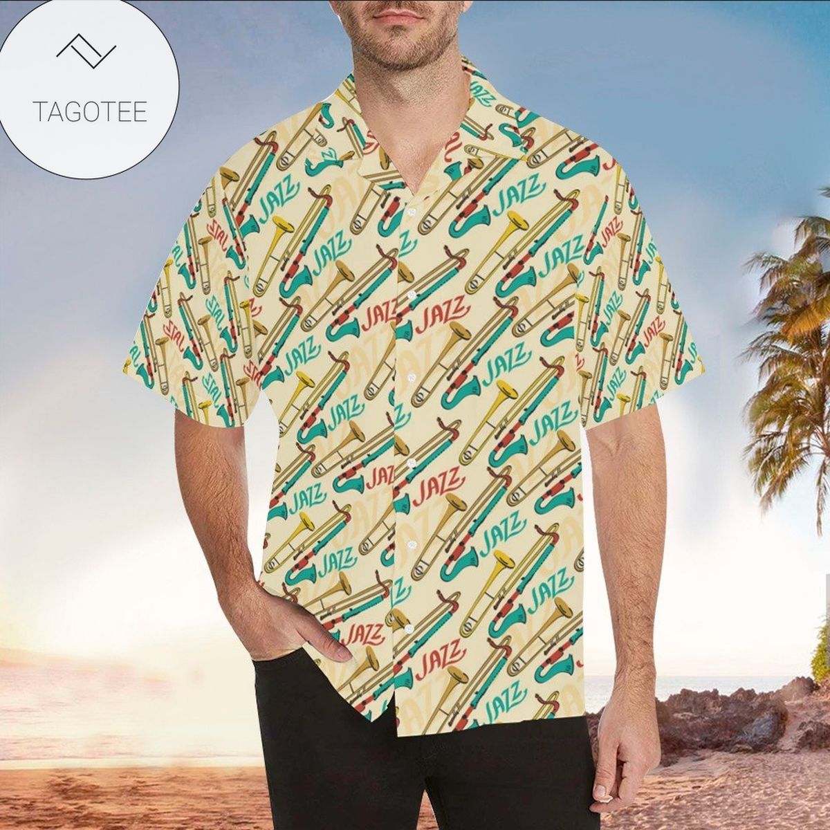 Trombone Aloha Shirt Perfect Hawaiian Shirt For Trombone Lover