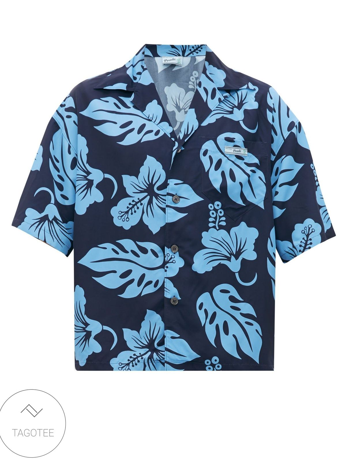 Tropical Blue Jeep Hawaiian Shirt