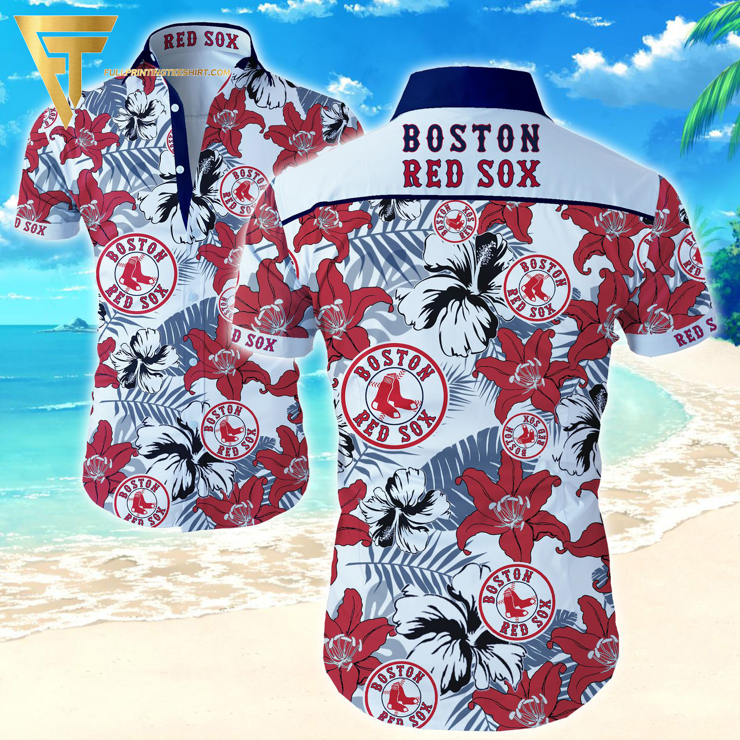 Tropical Beach Palm Tree Coors Light Beer Summer Vibes Hawaiian Shirt