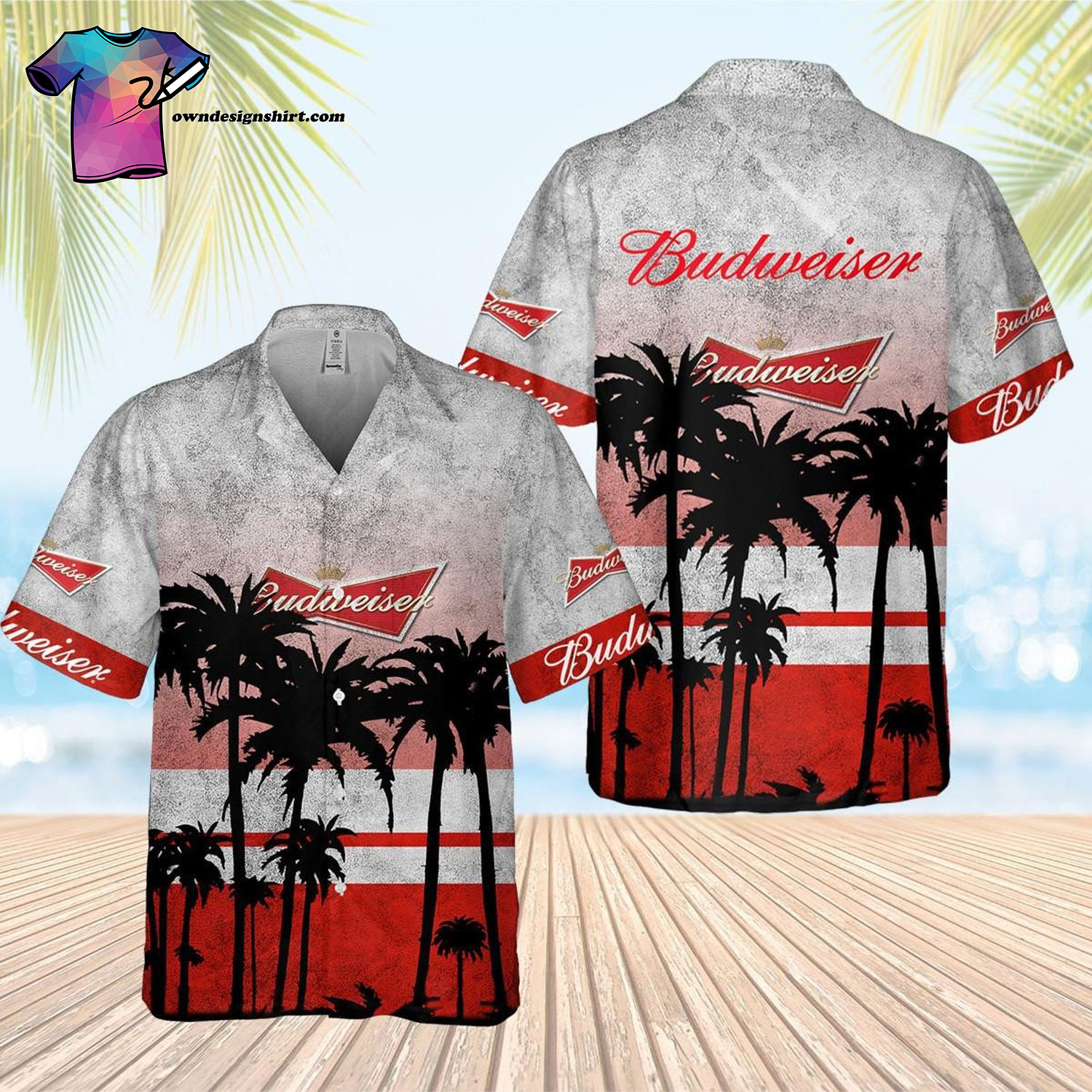 Tropical Busch beer Full Print Hawaiian Shirt